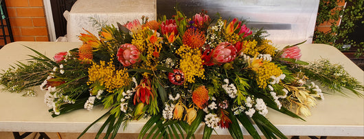 Sympathy Native Casket Spray
